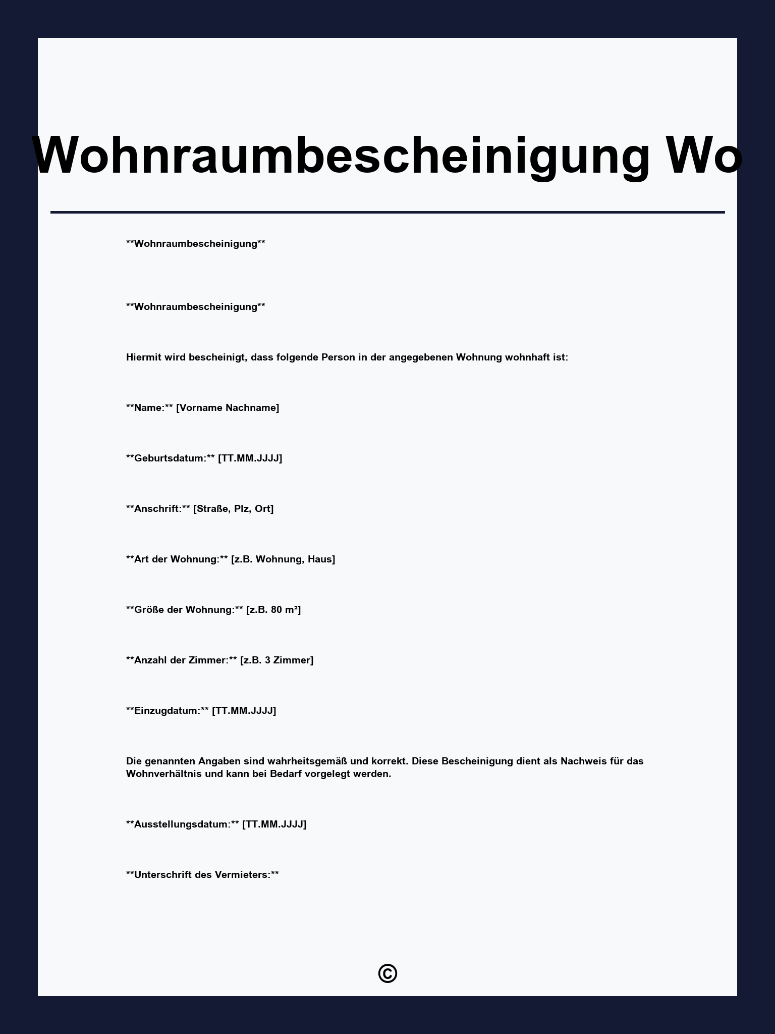 Wohnraumbescheinigung Wo Beantragen